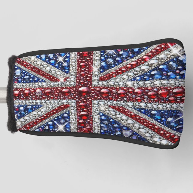 Golf Putter Cover with British Colours Design (Front)