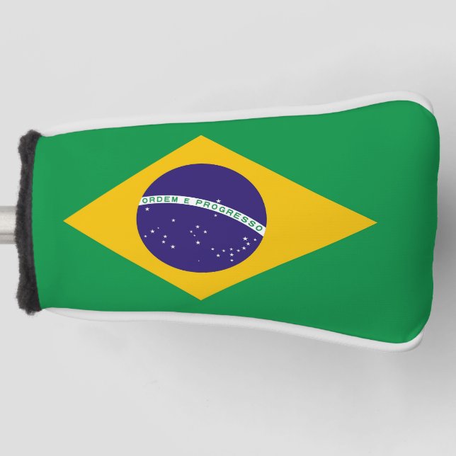 Golf Putter Cover with Flag of Brazil (Front)