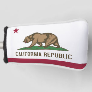 Golf Putter Cover with Flag of California, USA