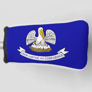 Golf Putter Cover with Flag of Louisiana, USA