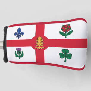 Golf Putter Cover with Flag of Montreal, Canada