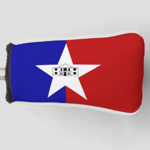 Golf Putter Cover with Flag of San Antonio, USA