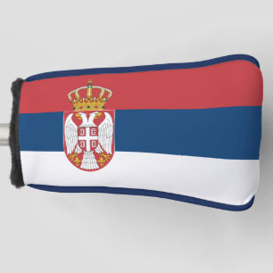 Golf Putter Cover with Flag of Serbia