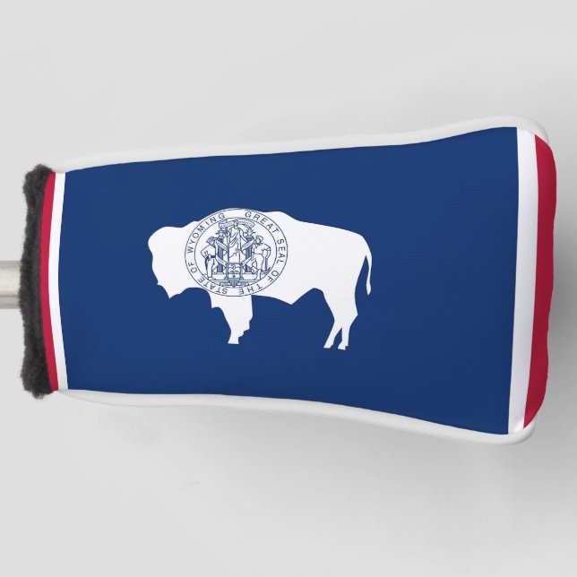 Golf Putter Cover with Flag of Wyoming State (Front)