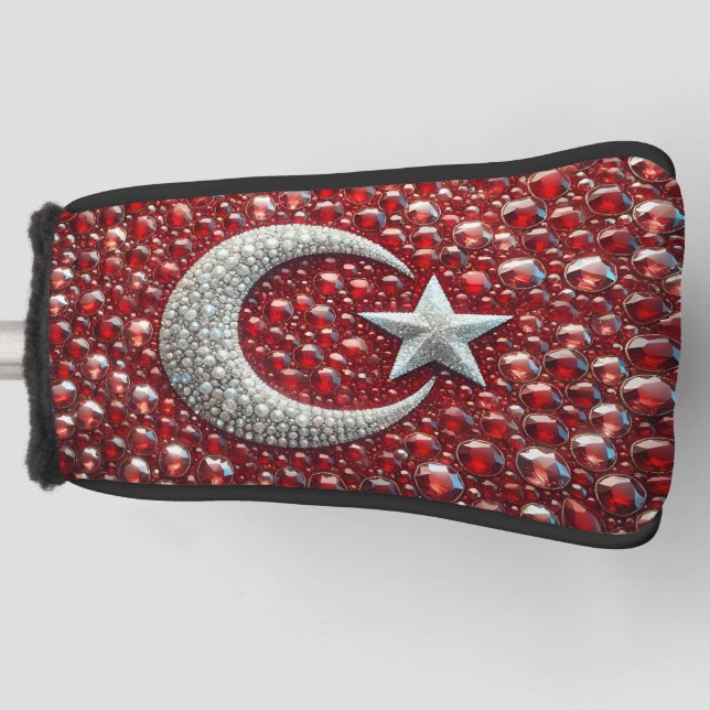 Golf Putter Cover with Turkish Colours Design (Front)