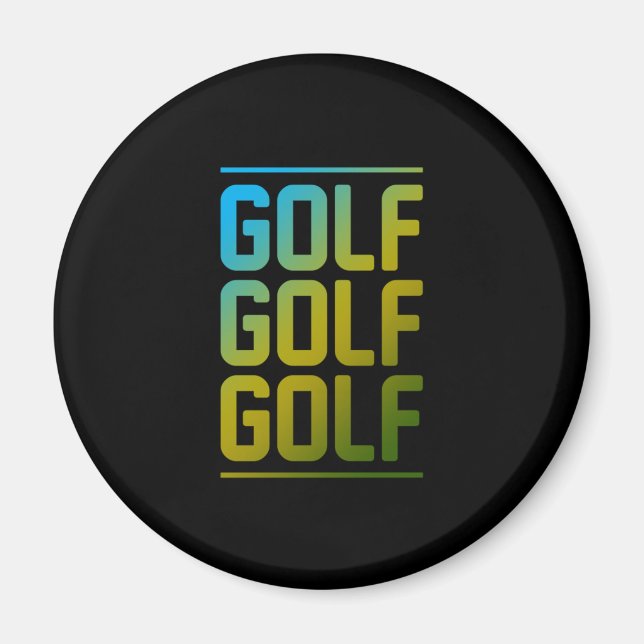 Golf Putter Golf Club Golfing Golfer Birdie Gift Magnet (Front)