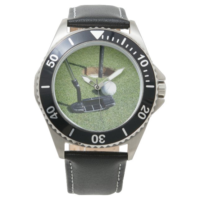 Golf Putting On The Green, Watch (Front)