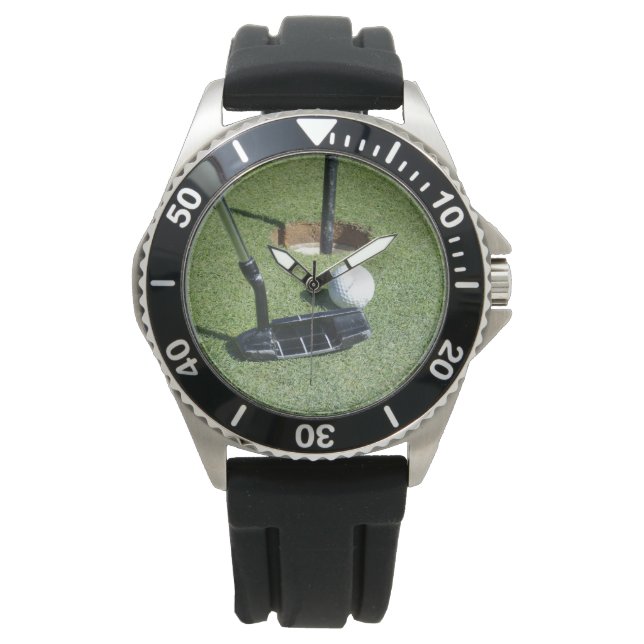 Golf Putting On The Green, Watch (Front)