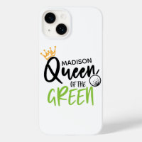 Golf Queen Of The Green Funny Modern Personalized