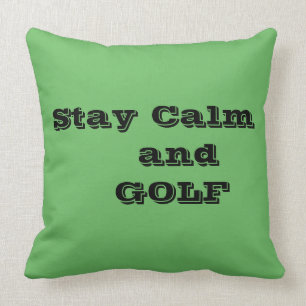 GOLF Quote Throw Pillow