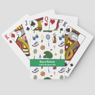 Golf & Racquet Clubhouse Custom Card Deck
