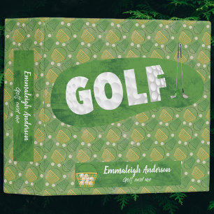Golf Range Fanatic Photo Scrapbook Album Binder