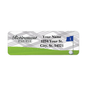 Golf Retirement Address Labels