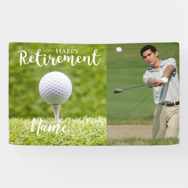  Golf Retirement Create Your own Banner (Horizontal)