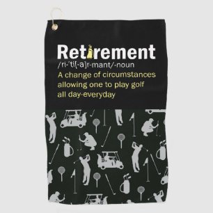 Golf Retirement definition for golfer Towel