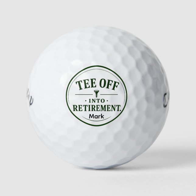 Golf retirement for golfer balls (Front)