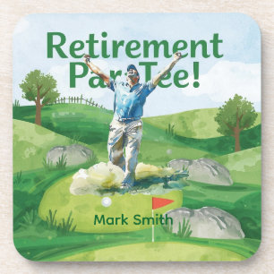 Golf retirement for golfer coaster