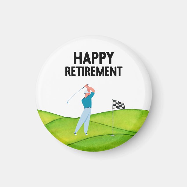 Golf  retirement for golfer  magnet (Front)