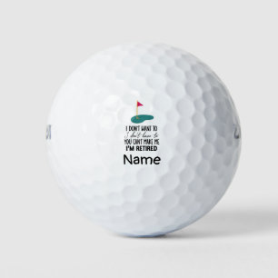 Golf Retirement Golf Balls 