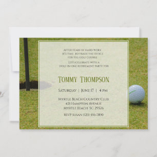 Golf Retirement Invitation