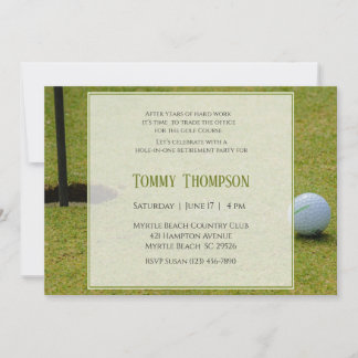 Golf Retirement Invitation