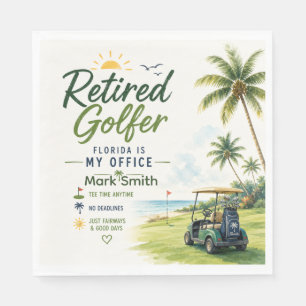 Golf Retirement Living the Dream in Florida Napkin