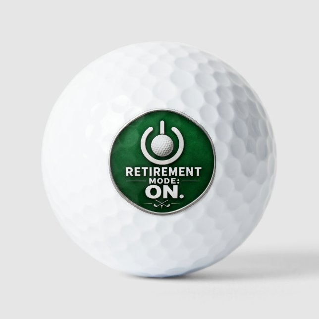 Golf retirement Mode on Balls (Front)