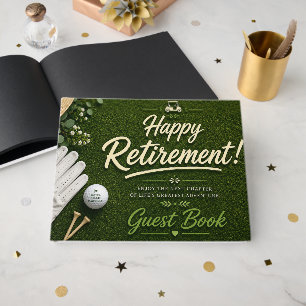 Golf  Retirement r par tee for golfer Guest Book