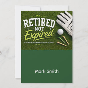 GOLF RETIREMENT Retire, Relax & ParTee for golfer Invitation