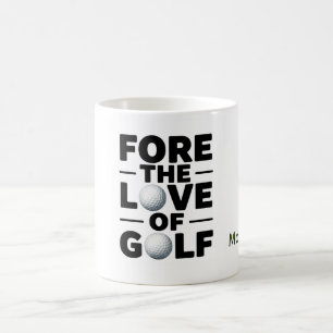 Golf retirement text quotes for golfer coffee mug