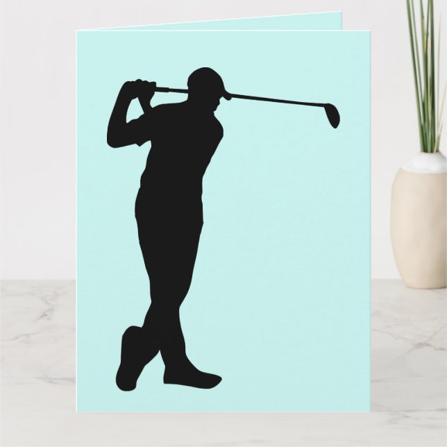 GOLF RETRAITE CARTES D'ACCUEIL GOLFER (Devant)