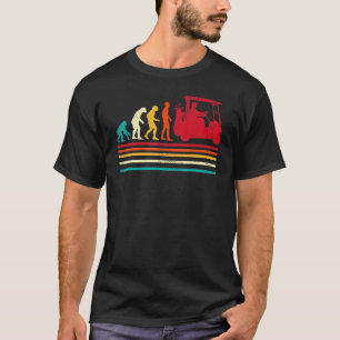 Golf Retro Style Evolution Of Man T-Shirt