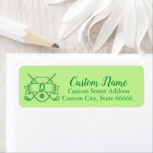 Golf Return Address Labels – Personalized, Elegant