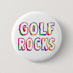 Golf Rocks 2 Inch Round Button