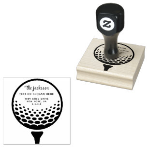 Golf  rubber stamp