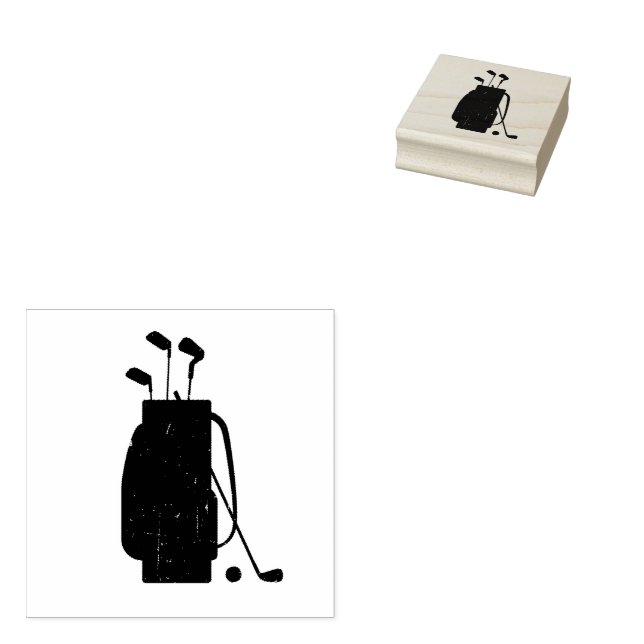 golf rubber stamp (Stamped)