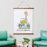 Golf Safari Nursery Art Print