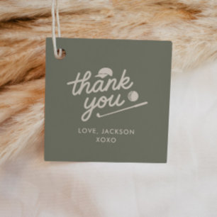 Golf Sage Green 1st Birthday Thank You Favour Tags
