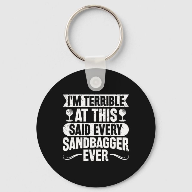 Golf Sandbagger  Keychain (Front)