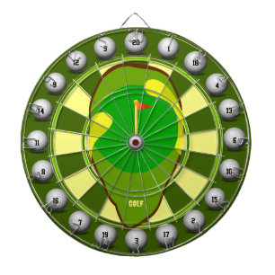 Golf Sandtrap 20 Hole Course Dartboard
