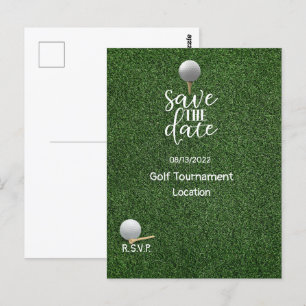 Golf Save the Date for Golf Tournament Golfer Postcard
