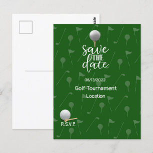 Golf Save the Date for Golf Tournament Golfer   Postcard