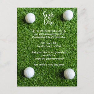 Golf  Save the Date: Golf-Themed Party Invitation Postcard