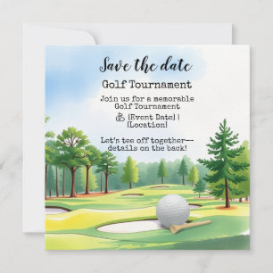 Golf Save the date Golf Tournament  Announcement