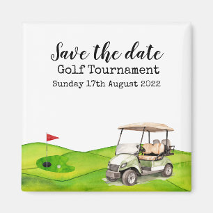 Golf Save the date Golf Tournament golfer Magnet