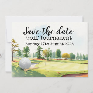 Golf Save the date Golf Tournament Invitation