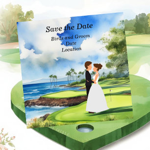 Golf Save the Date Wedding Party  Invitation