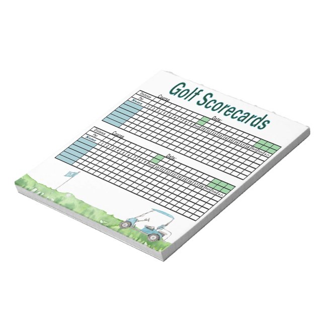 Golf Scorecards Notepad (Rotated)