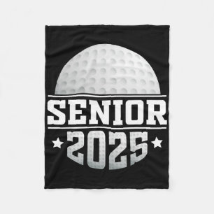 Golf Senior 2025 Senior Year Cl Of 25 Graduation Fleece Blanket