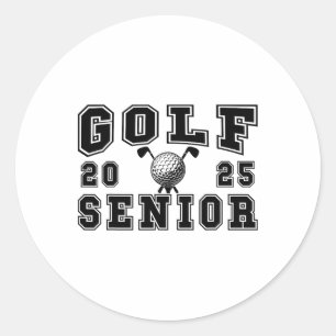 Golf Senior Night Golf Senior 2025 Graduation 56 Classic Round Sticker